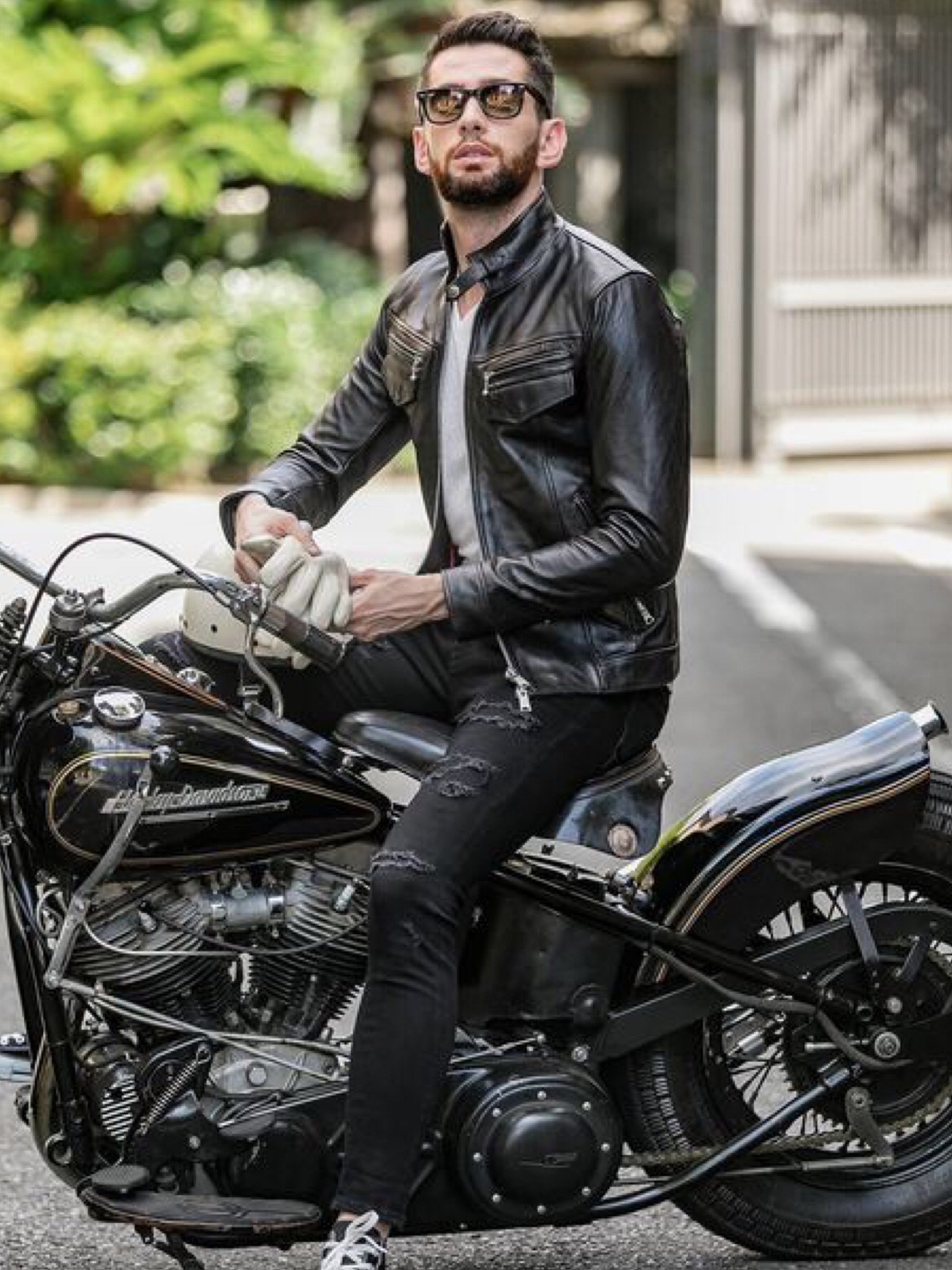 NORTH BEACH-LAMB(ノースビーチ ラム) ラムレザー シングル ライダース