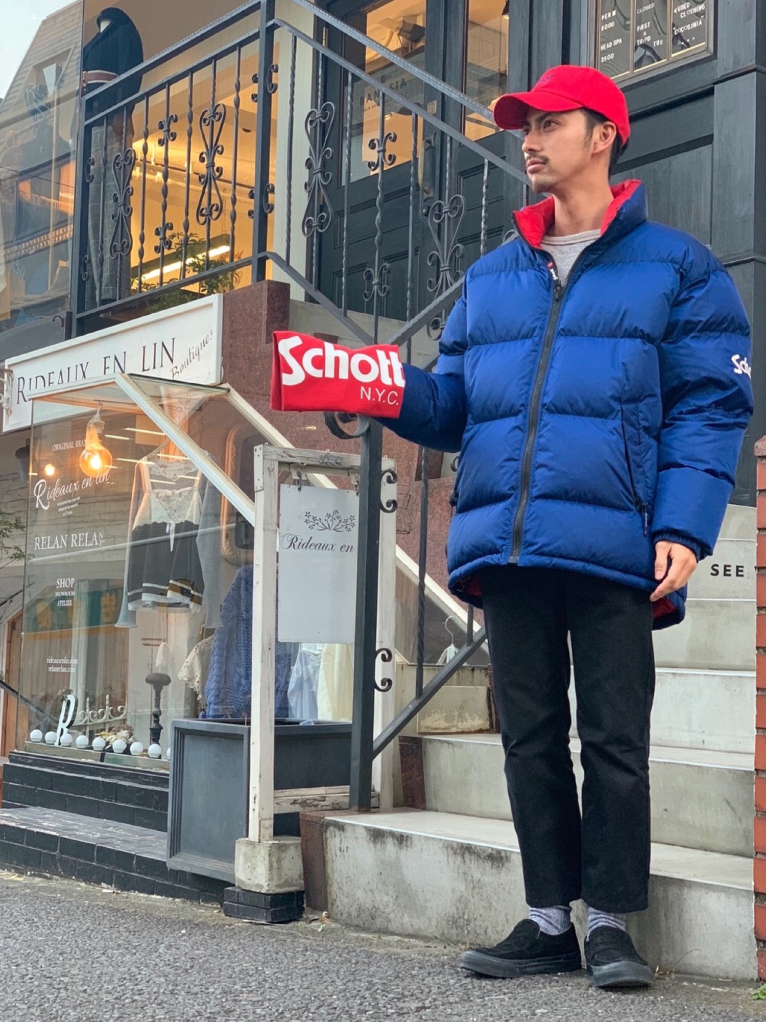 Schott（ショット）の「Schott/ショット/NYLON HYBRID DOWN JACKET