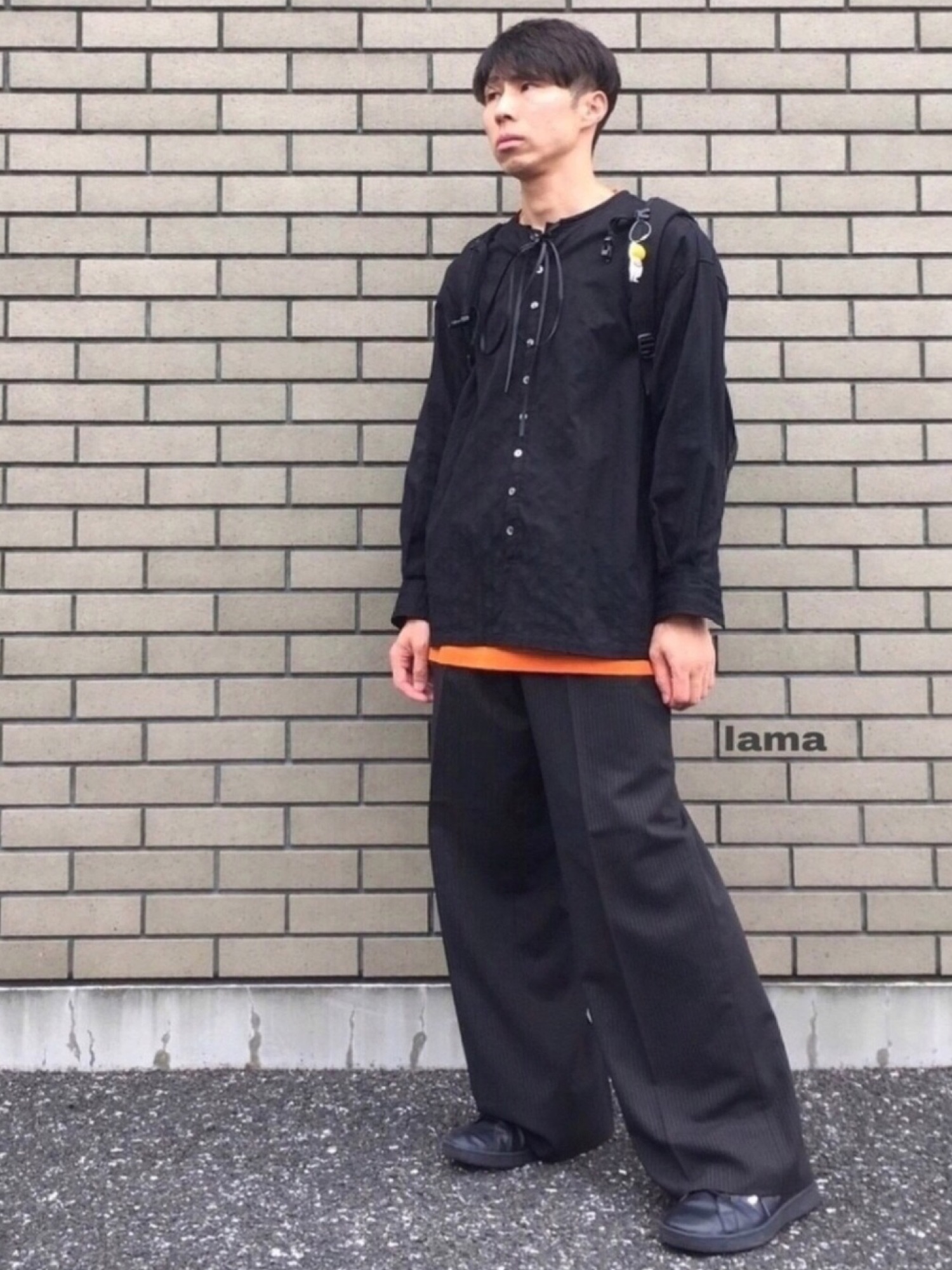 SHAREEF（シャリーフ）の「STRIPE DOBBY DRAWCOAD P/O（シャツ