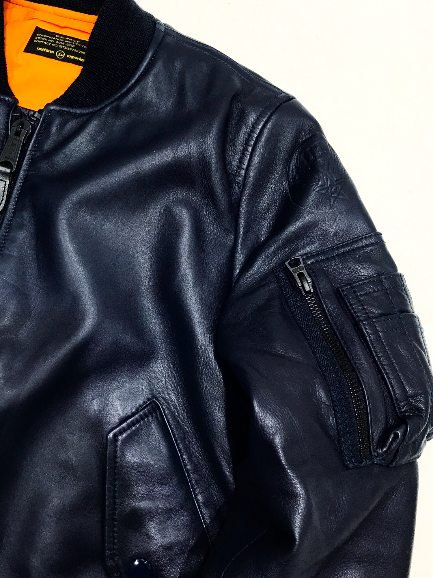 uniform experiment×ALPHA LEATHER MA-1 XL 【公式通販】