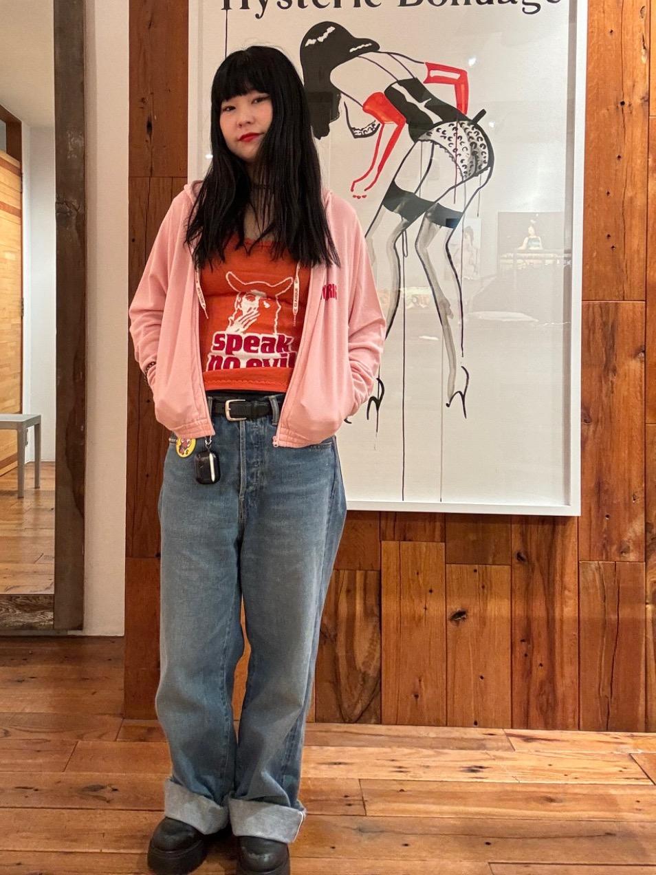 ヒステリックグラマー　ヒステリックス　ラメ　半袖　バナナ　ヴィンテージ　90s HYSTERIC GLAMOUR（ヒステリックグラマー）の「HYSTERIC BANANA