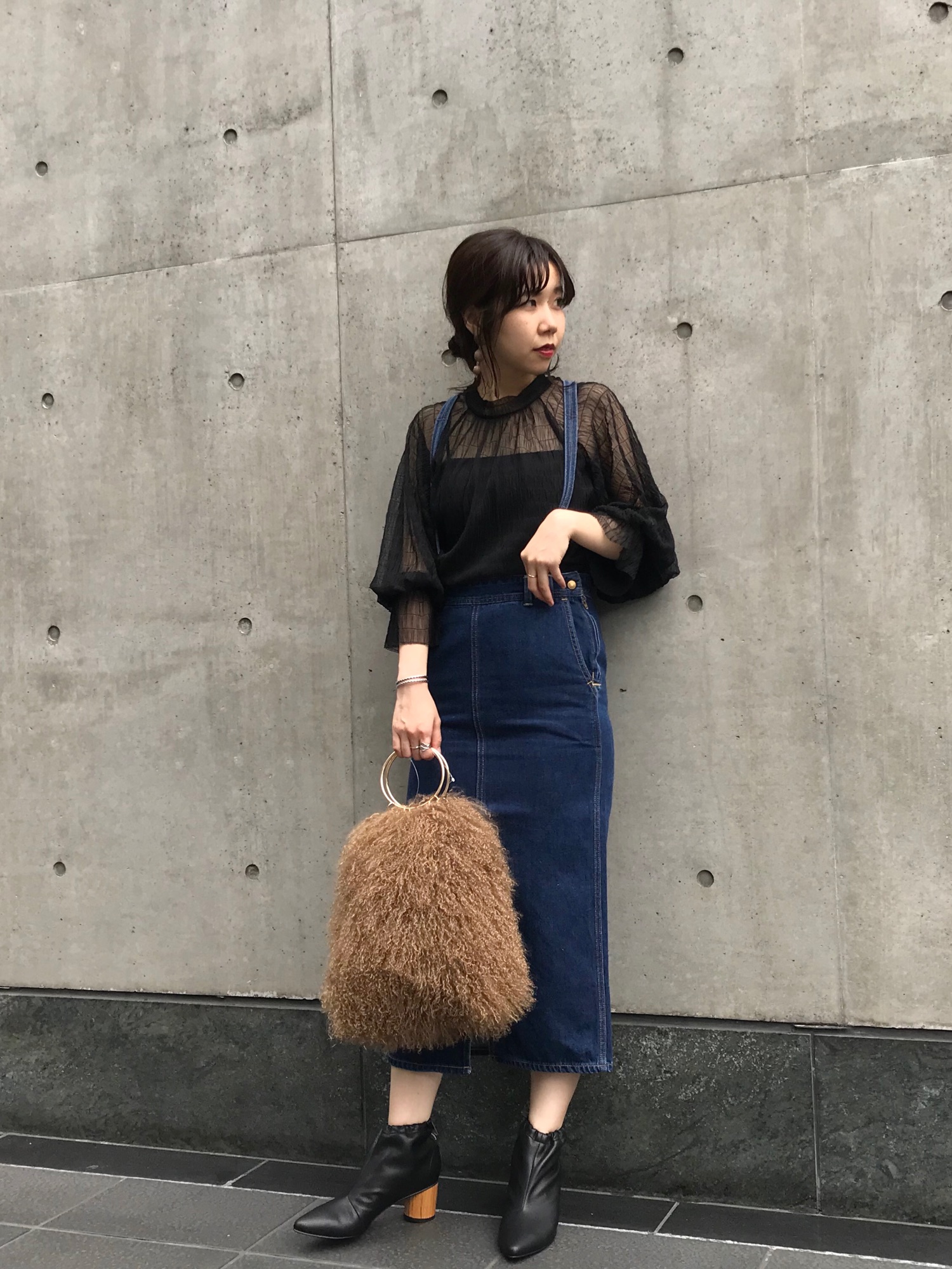 カプリシュレマージュ ギャザーチュールシャツ CAPRICIEUX LE'MAGE（カプリシューレマージュ）の「ギャザーチュール