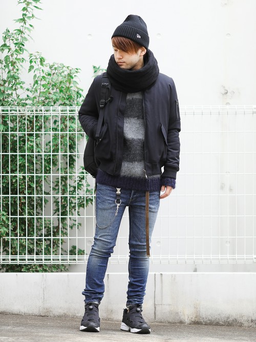 LOUNGE LIZARDのMA-1を使った人気ファッションコーディネート - WEAR