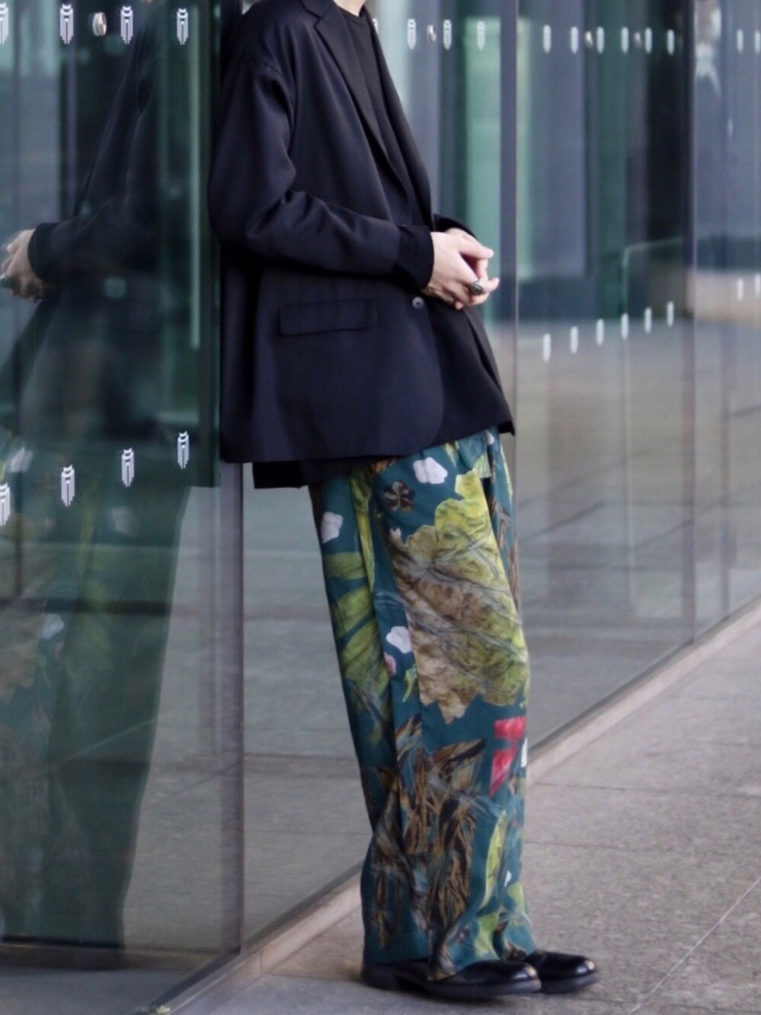 ohta（オータ）の「【ohta】 patterned all over wide pants（その他 