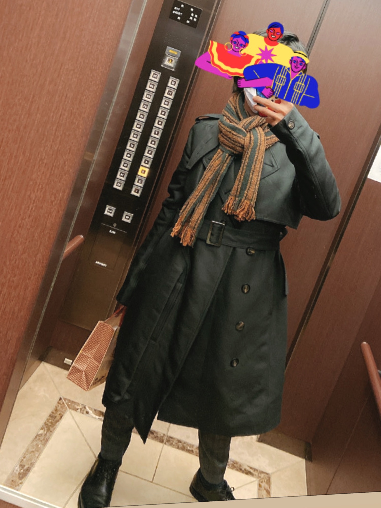 Rick Owensのトレンチコートを使った人気ファッション