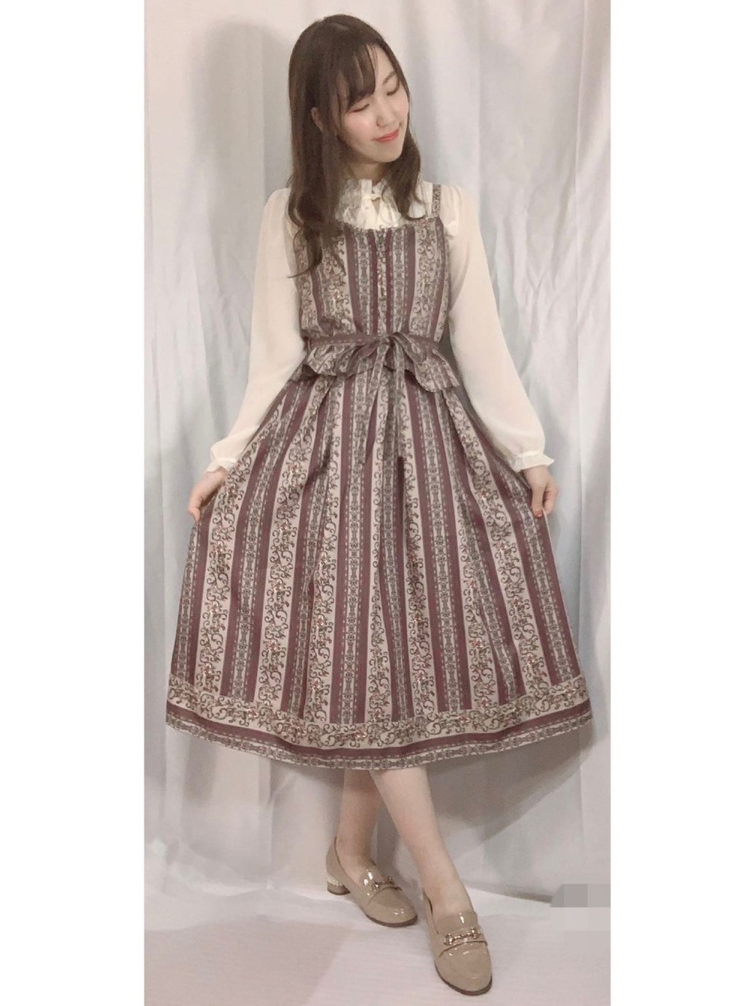 axes femme（アクシーズファム）の「パールヒールローファー 