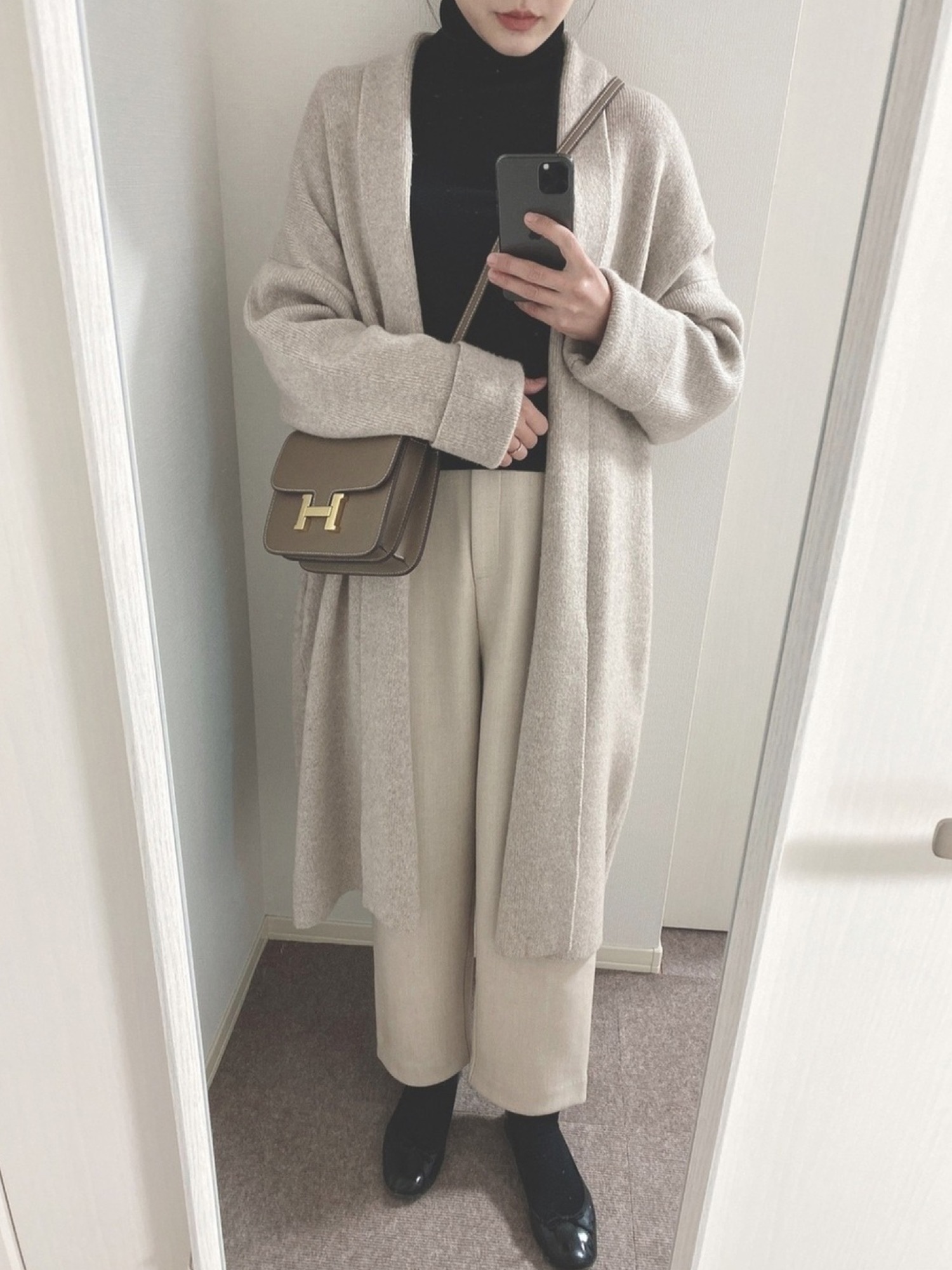 【IENA】イエナ カシミヤ混 ロングニットガウンコート コーディガン F ca000-14436-03b.jpg?basethum=225