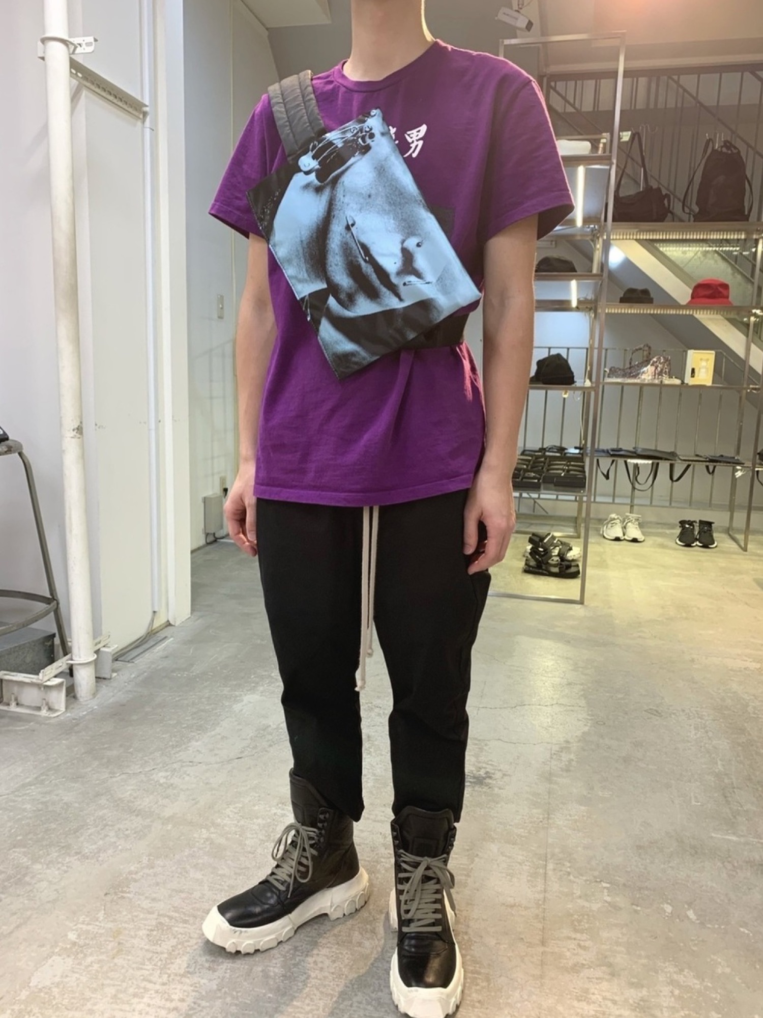 【限定早い者勝ち】rick owensホワイト サルエルパンツ シルクコットン Rick Owens（リックオウエンス）の「Rick Owens - クロップド