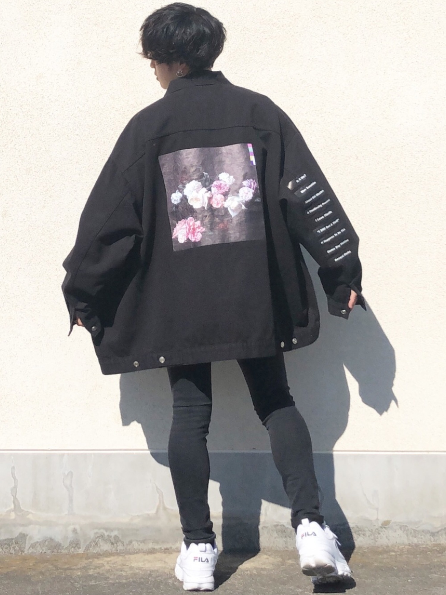 6,909円フラワープリントデザインジャケット　minsobi 権力の美学