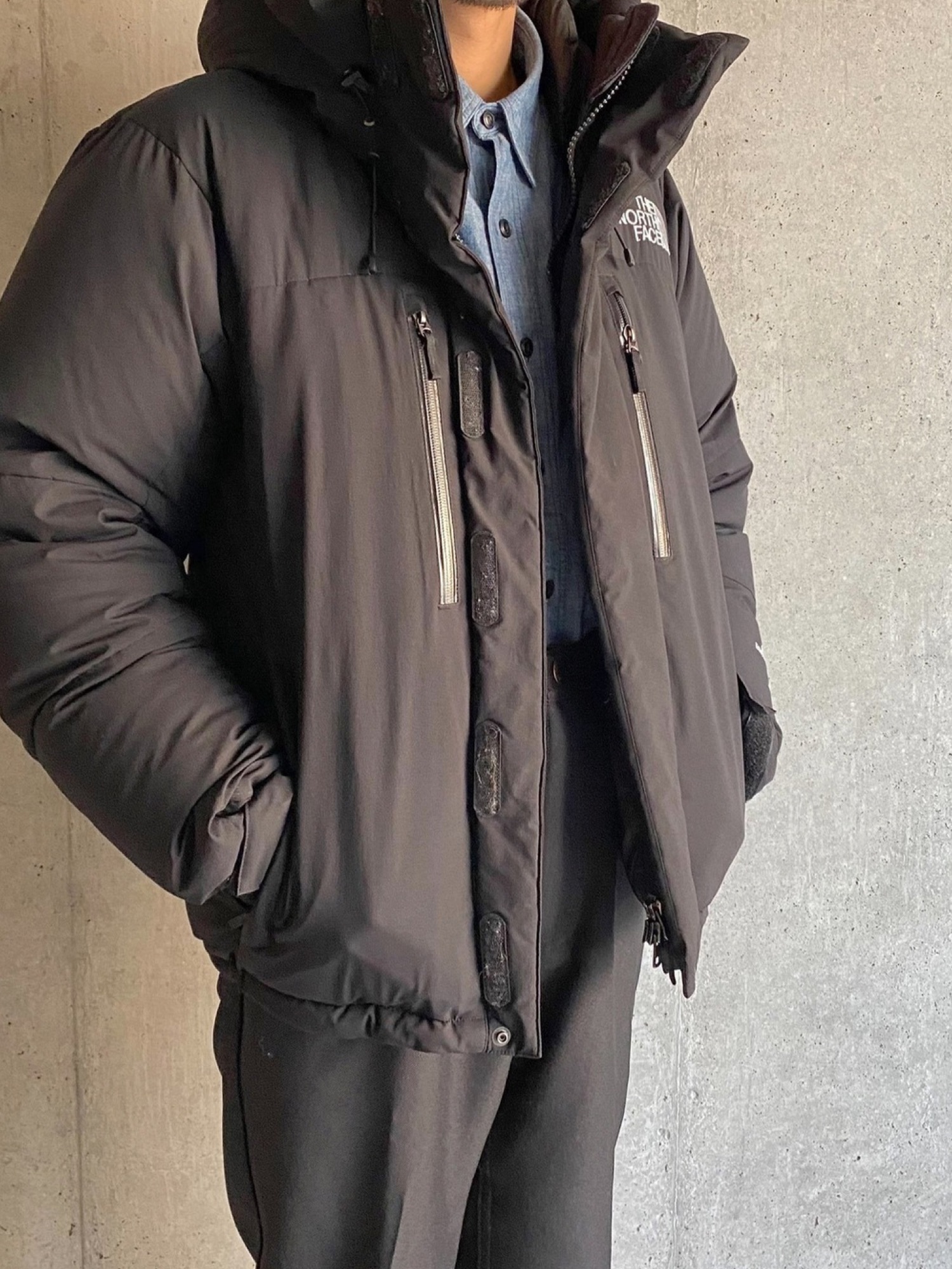 RRL（ダブル アール エル）の「インディゴ シャンブレー ワークシャツ