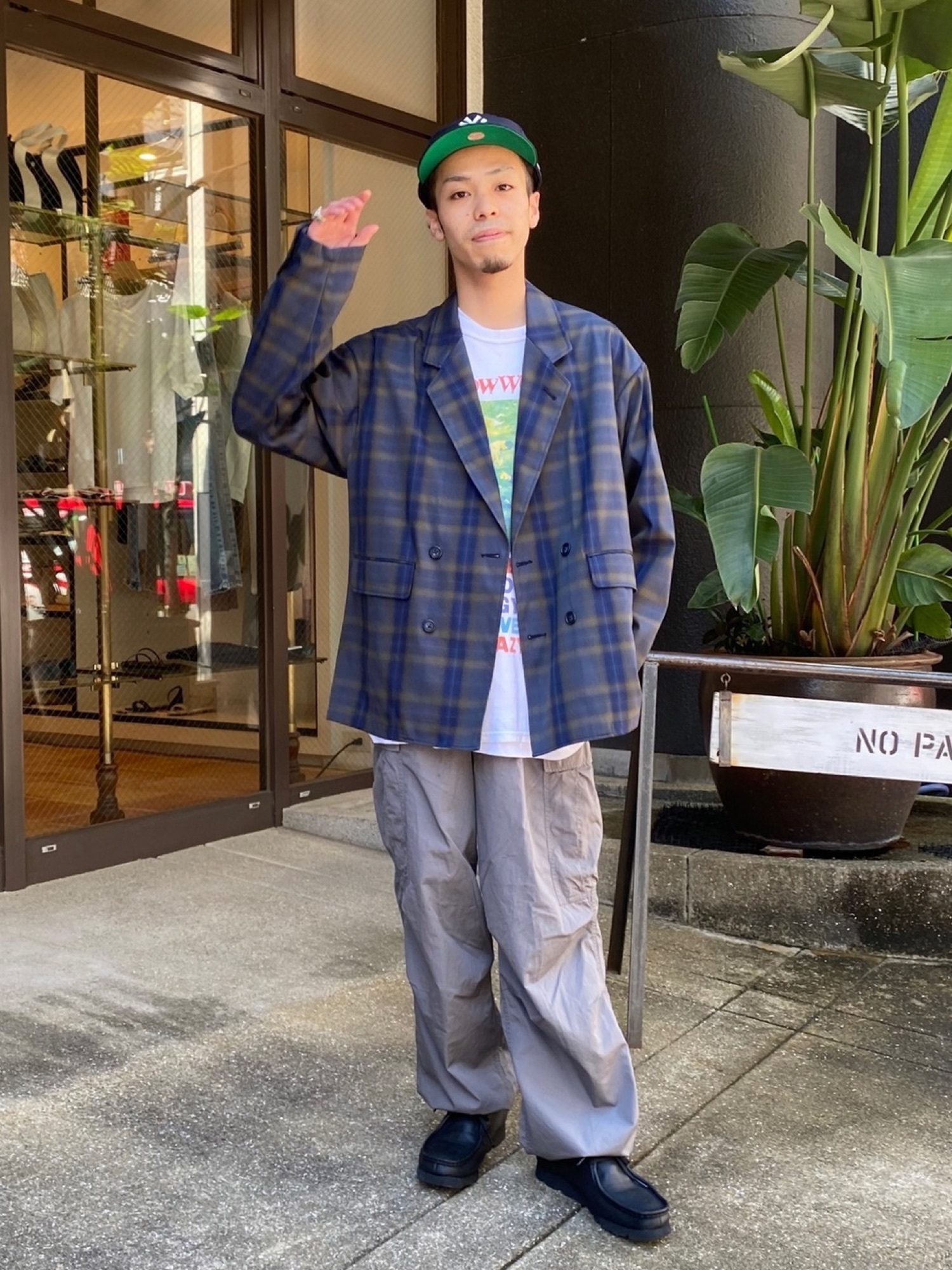 BEAMS（ビームス）の「BEAMS / オンブレ チェック ダブルブレスト