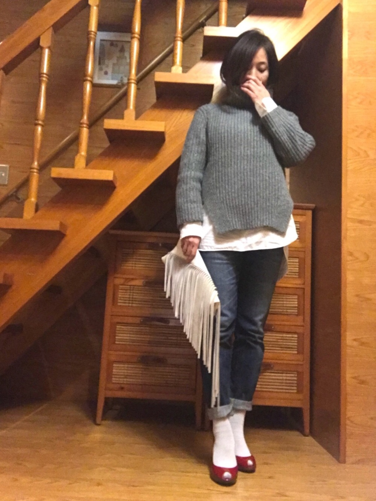 SNIDEL（スナイデル）の「フリルコンビニットワンピース（ワンピース