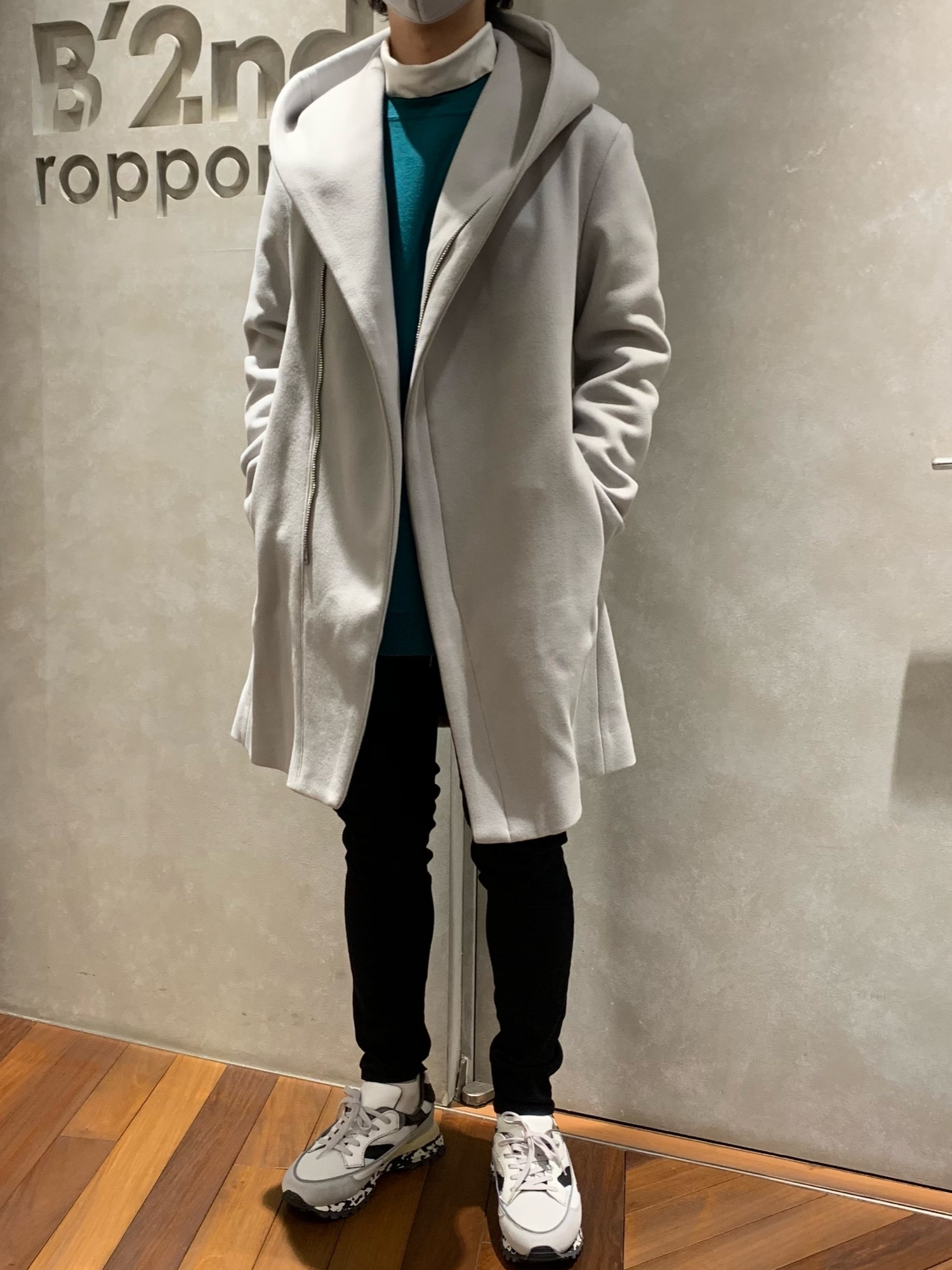 junhashimoto ジュンハシモト ラップコート WRAP COAT 3 WRAP COAT -WOOL MELTON- | junhashimoto（ジュンハシモト