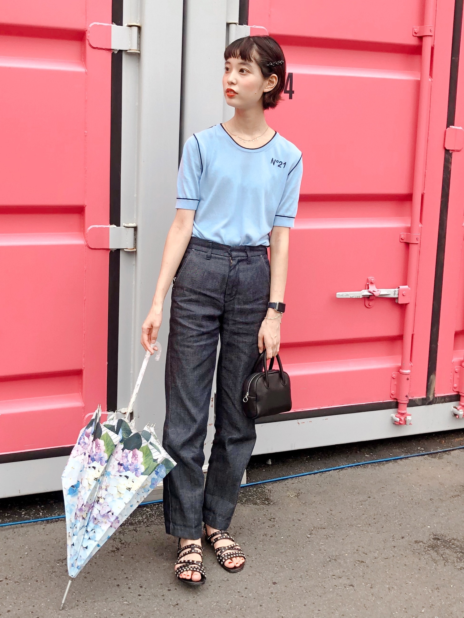 TODAYFUL センタープレス バギーデニム ワイドパンツ TODAYFUL  