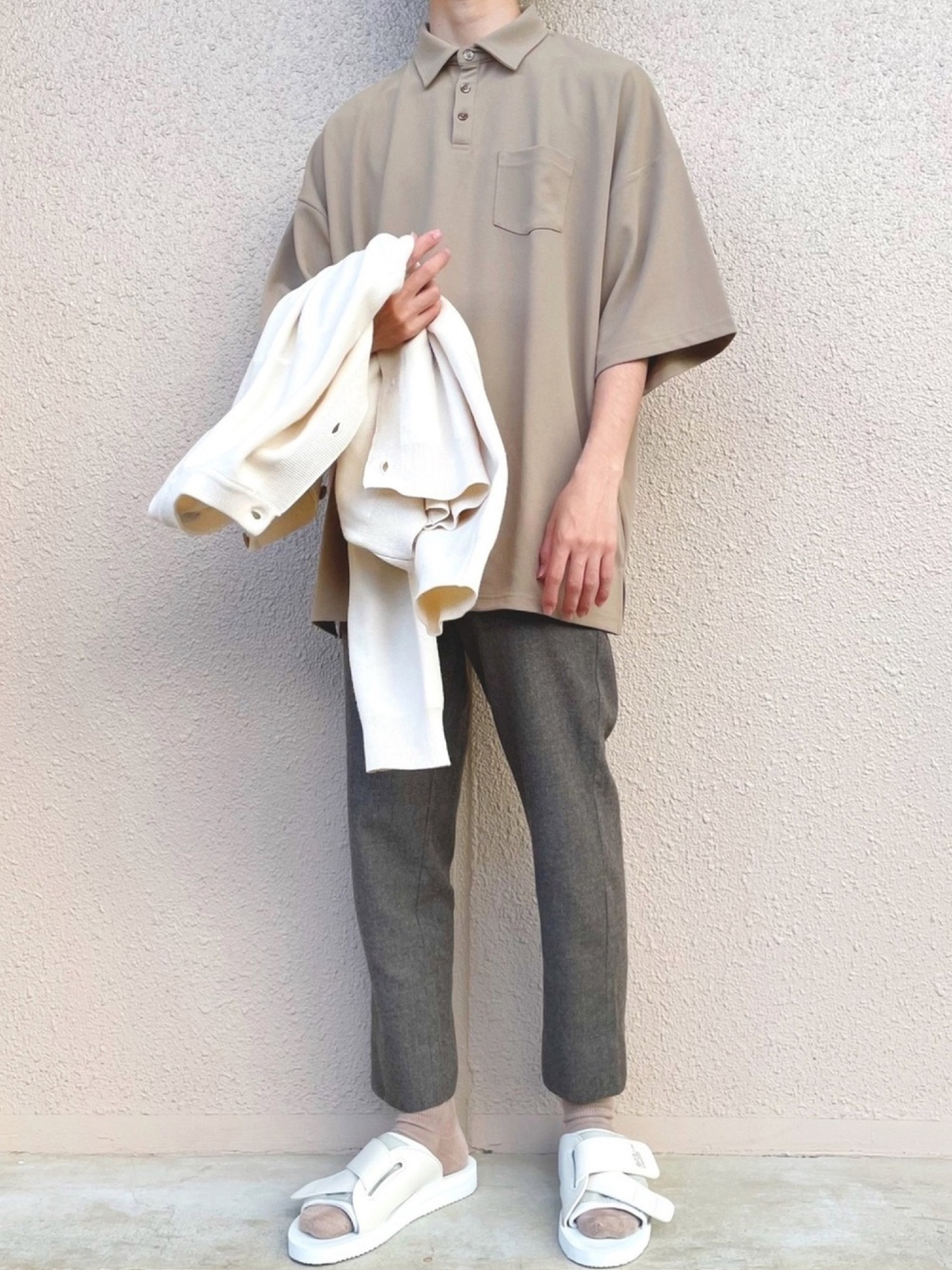 TOP SXNY SLOW TAPERED PANTS-JUST (モカ)