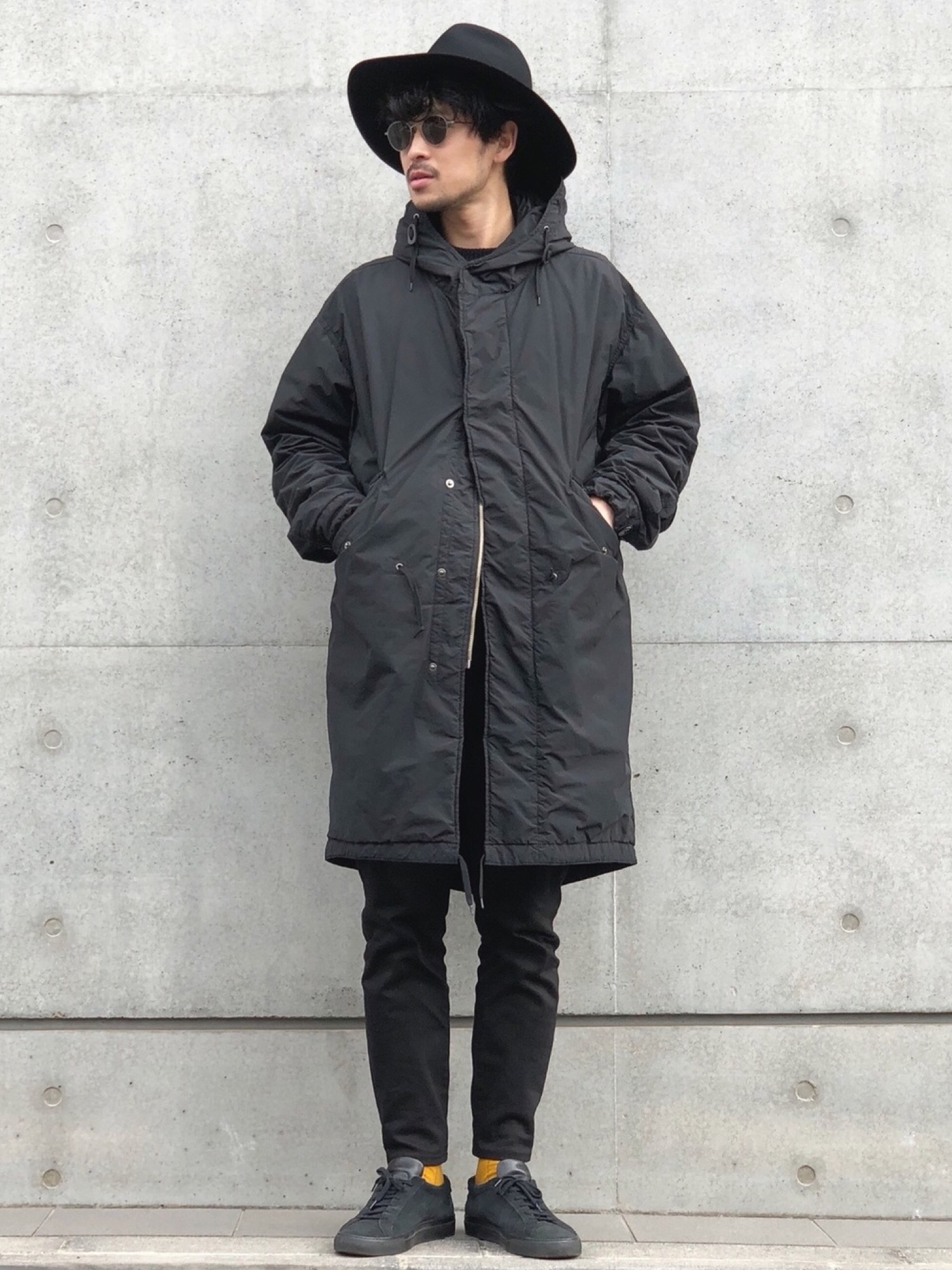 KIJIMA TAKAYUKI / キジマタカユキ：WAX FELT HAT -BLACK-：162818-01