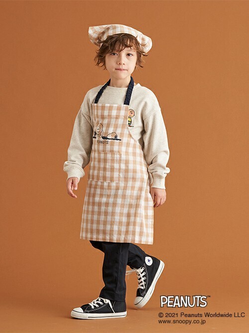 b・ROOM（ビールーム）の「【PEANUTSコラボ】SNOOPYエプロン・三角巾