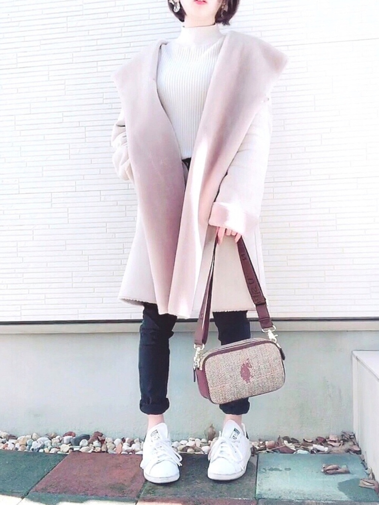 CLOCHE（クロシェ）の「【CLOCHE】フード付きショールカラーフェイク