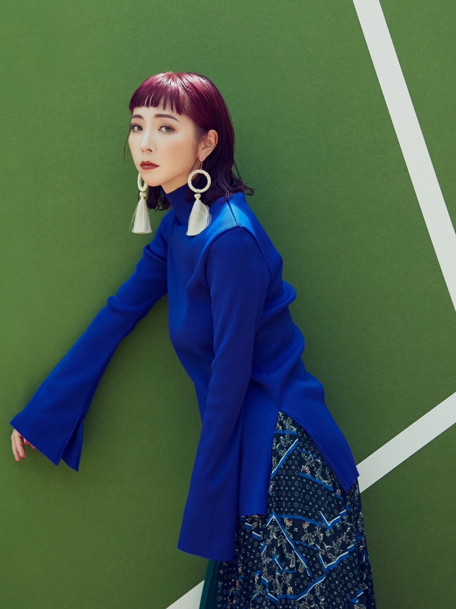 UN3D.（アンスリード）の「リブカットタートル（Tシャツ/カットソー