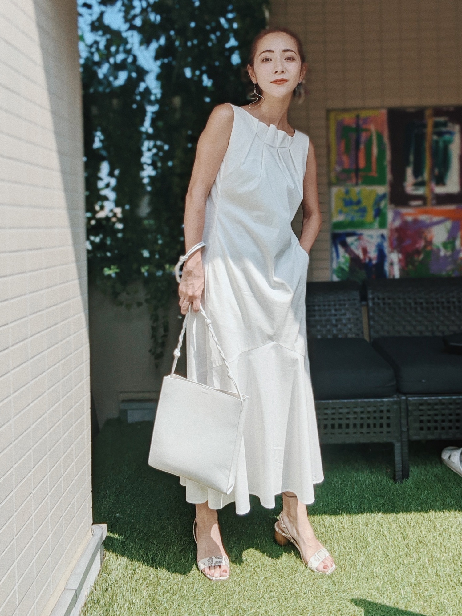 UN3D.（アンスリード）の「タックネックワンピース（ワンピース）」 - WEAR