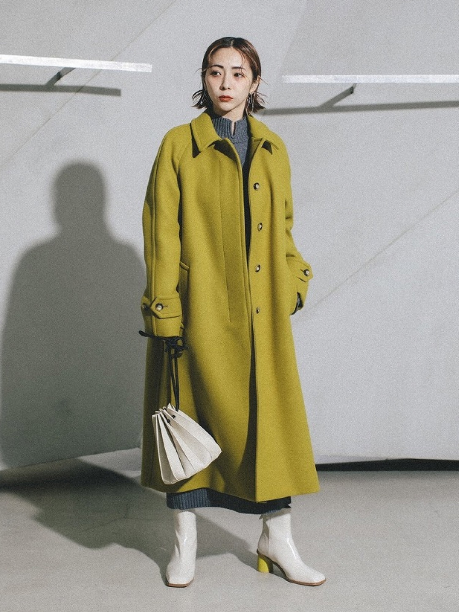 美品　UN3D.　アンスリード　ステンカラーコート　ベージュ　サイズ36 UN3D.（アンスリード）の「ステンカラーコート（ステンカラー