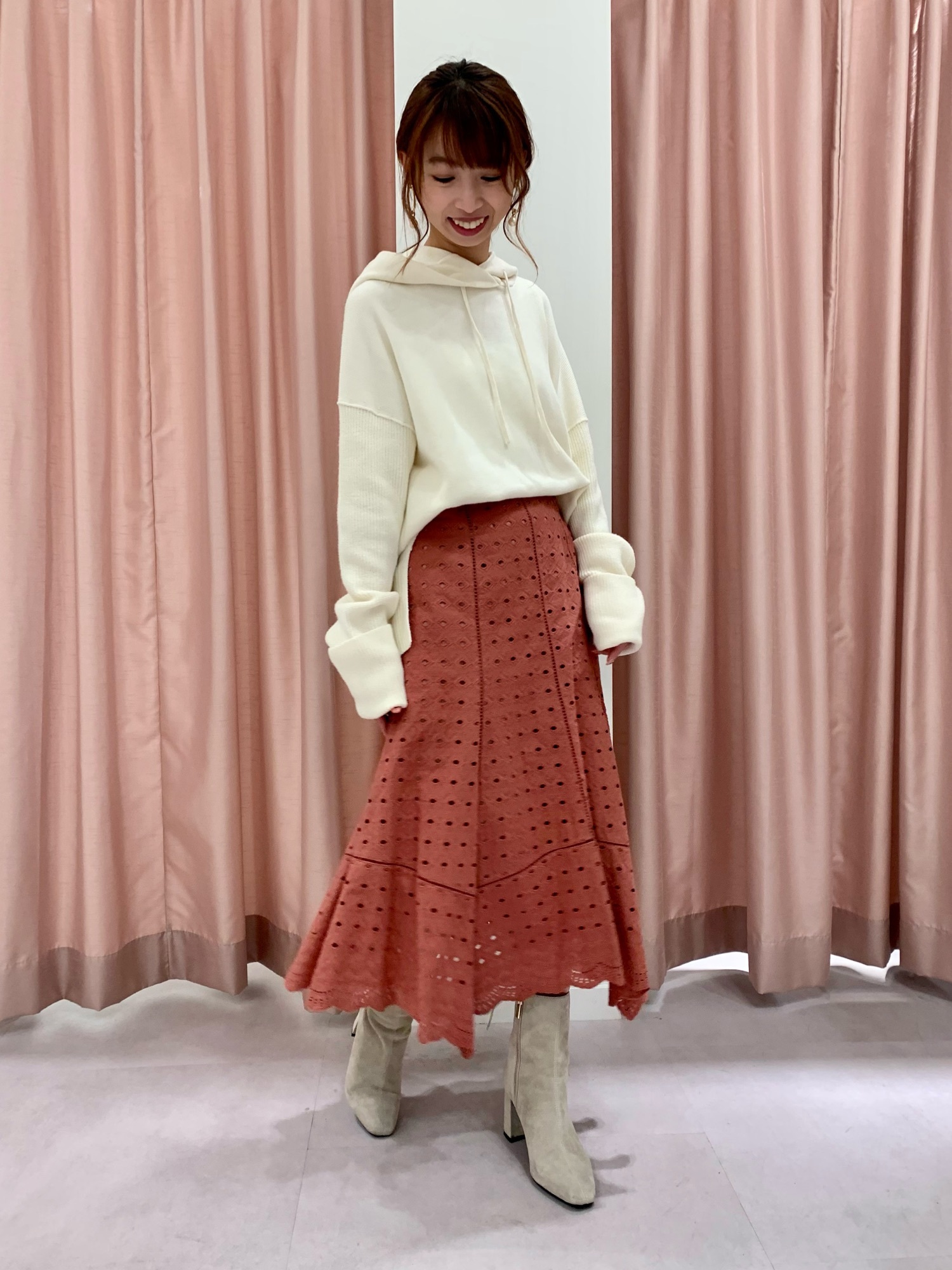 ジルスチュアート⭐︎ビニーフーディニット JILL STUART（ジルスチュアート）の「◇ビニーフーディニット（ニット