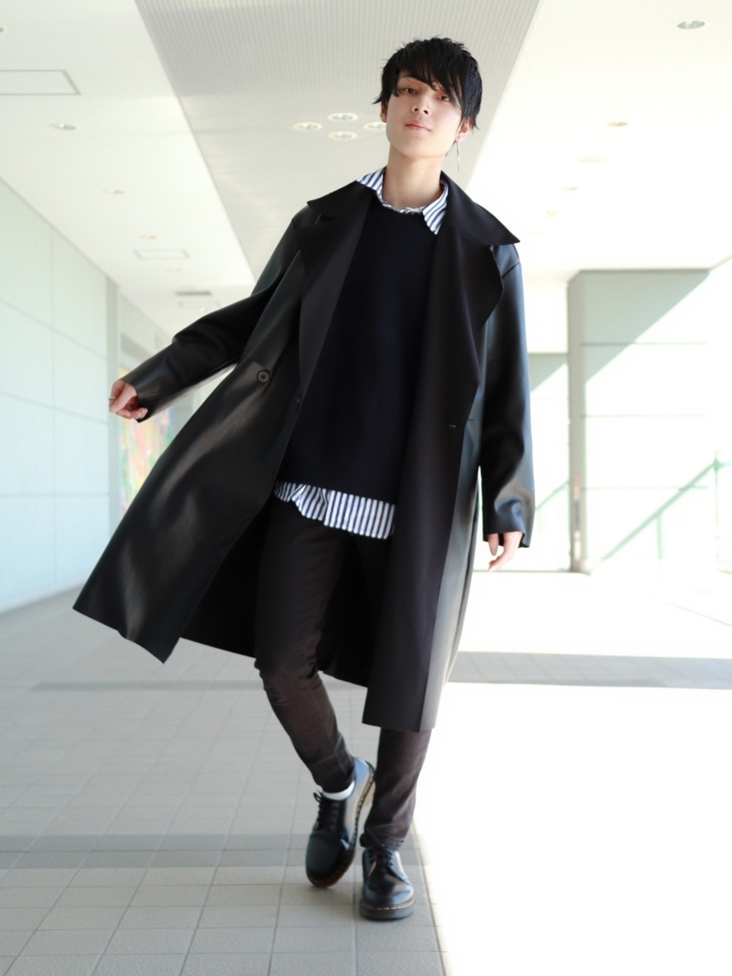 UNITED TOKYO 黒 トレンチコート UNITED TOKYO 黒 トレンチコート