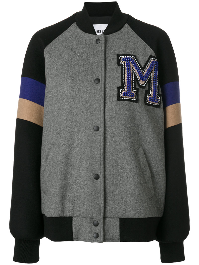 MSGM スタジャン 38サイズ 渦巻く