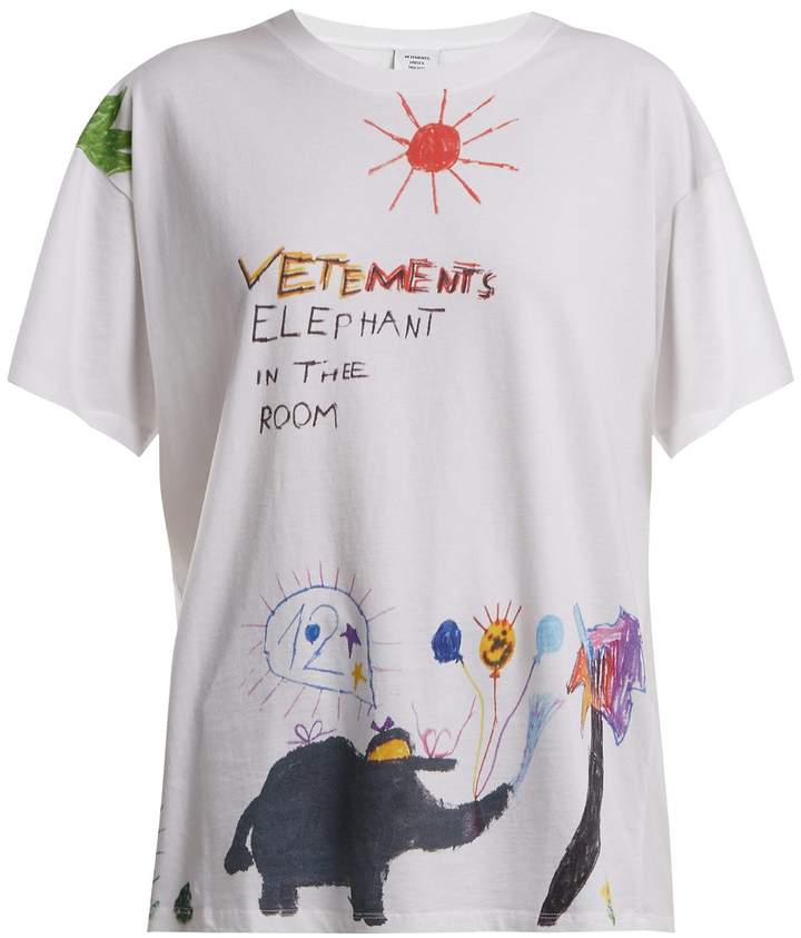【売り尽くし・・美品】VETEMENTS Crayon Elephant T