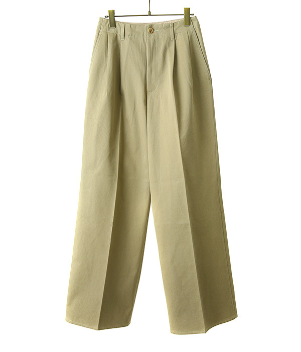 AURALEE（オーラリー）の「WASHED FINX CHINO TUCK WIDE PANTS 