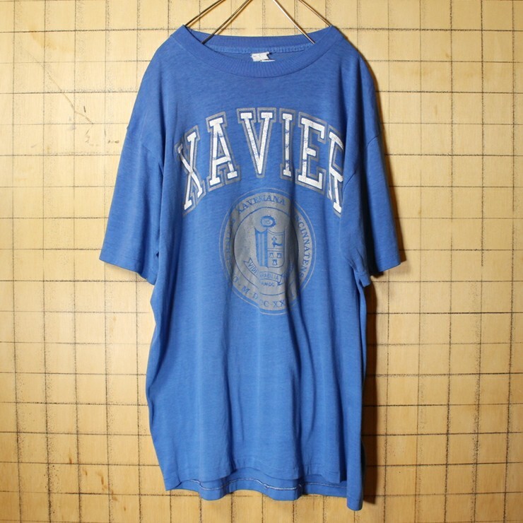 --（--）の「70s 80s USA製 ARTEX XAVIER プリント Tシャツ ...