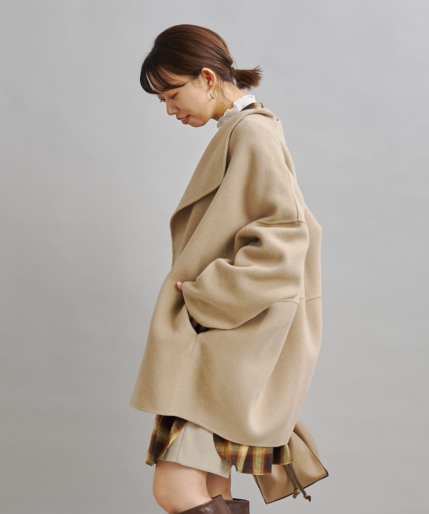 DouDou(ドゥドゥ)の「ハンドメイドミドルコート(その他アウター