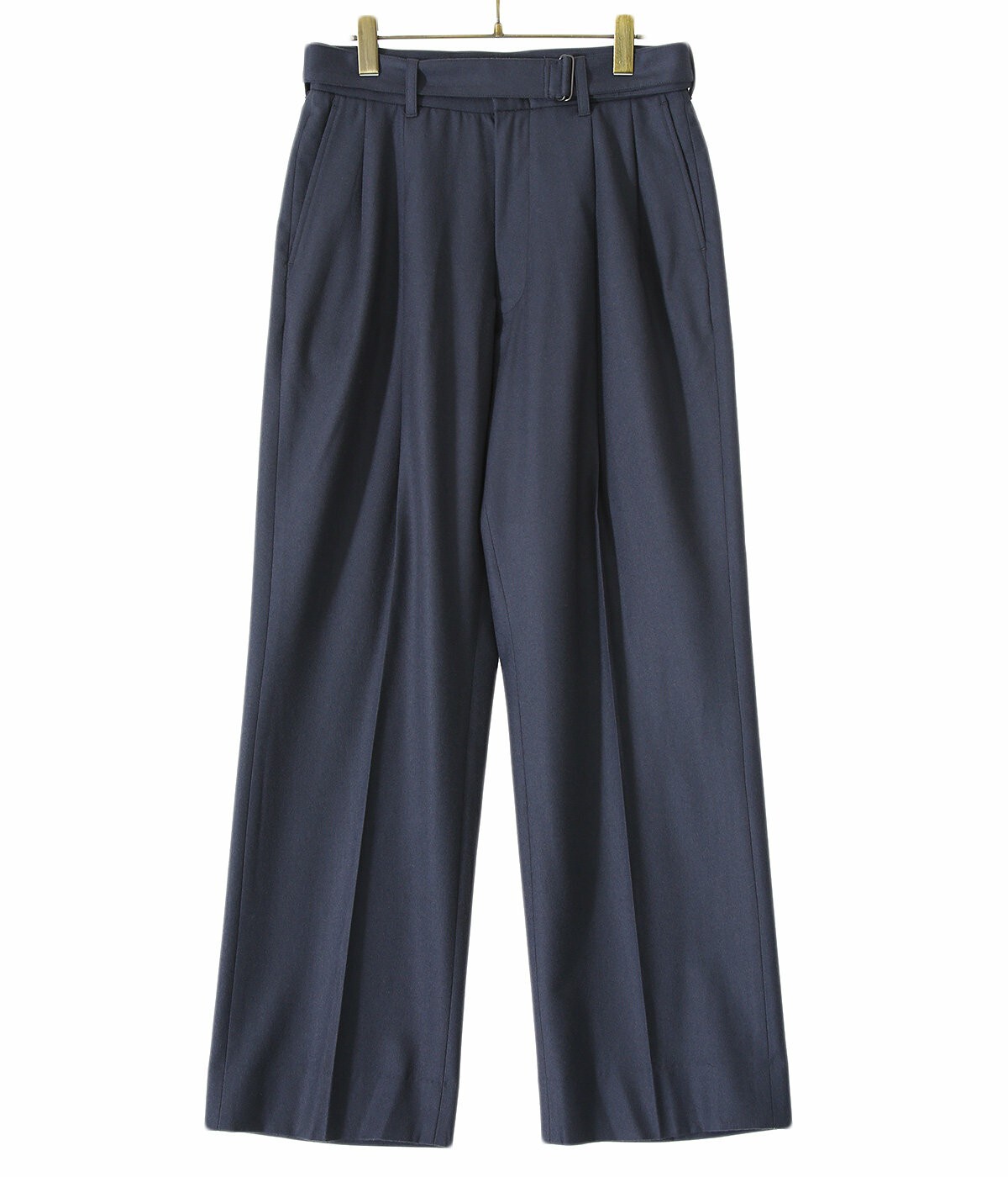 YOKE(ヨーク)の「BELTED 2TUCK WIDE TROUSERS