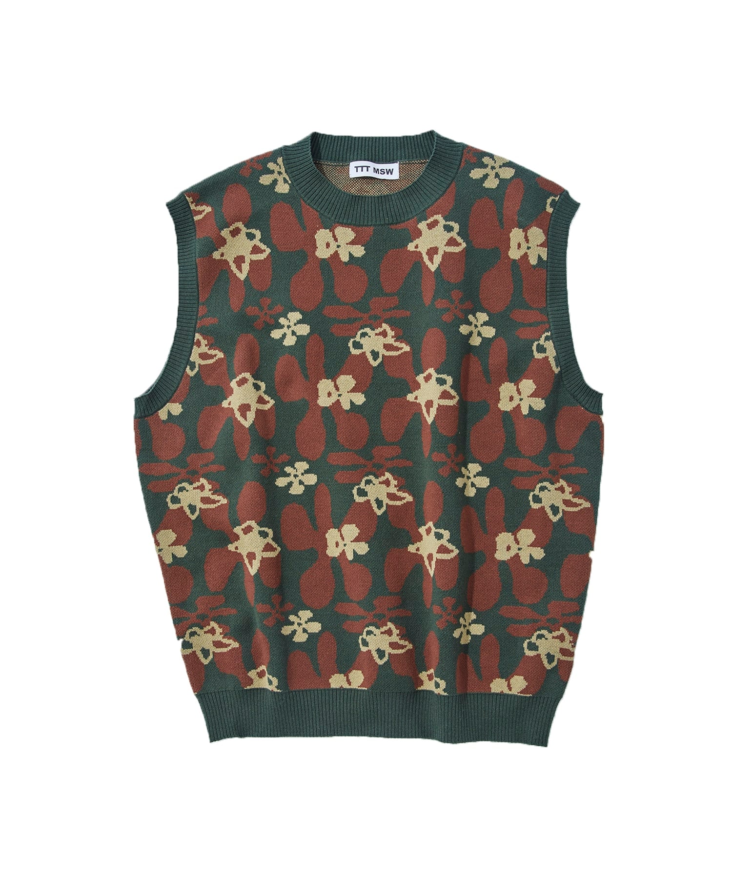 TTT MSW（ティー）の「Flower camo knit vest（ニット/セーター）」 - WEAR