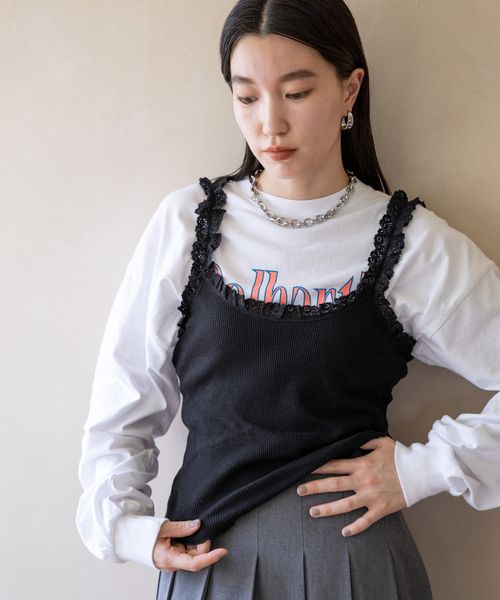 【待望★】 ローリーズファーム好き(❁ᴗ͈ˬᴗ͈) きなり下フリフリ いつい トップス