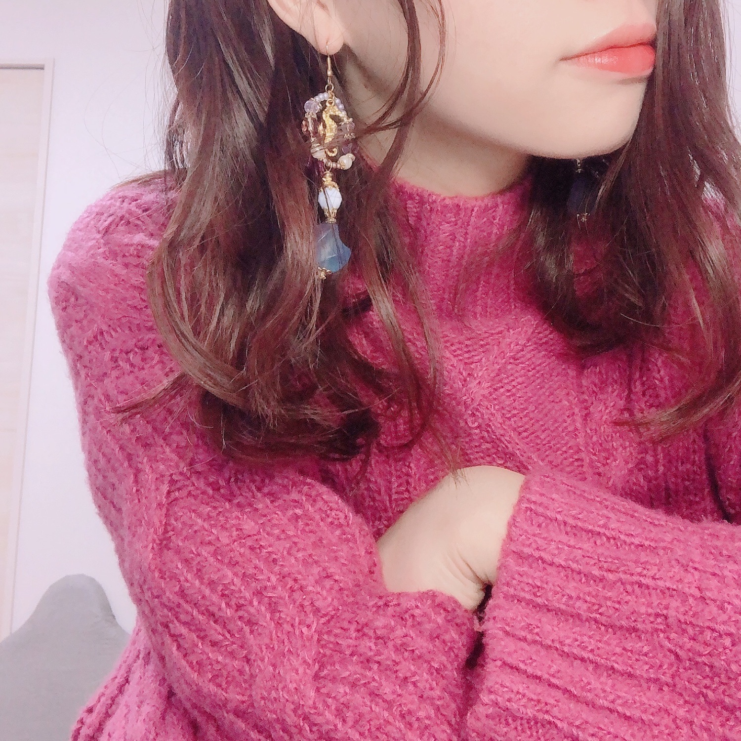 SNIDEL（スナイデル）の「プリーツラッフルスリーブニットプルオーバー