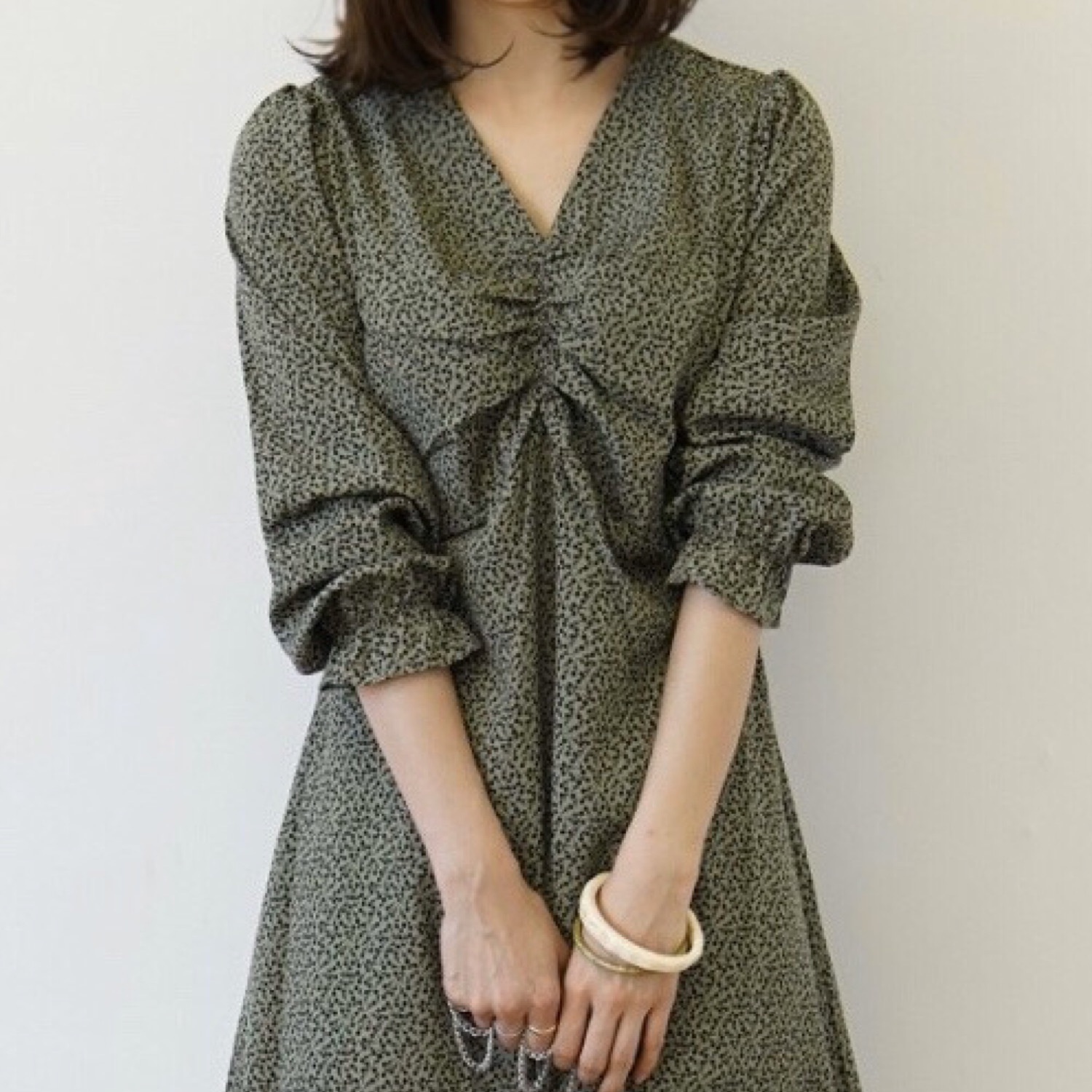 TODAYFUL（トゥデイフル）の「ジョーゼットフラワードレス（ワンピース