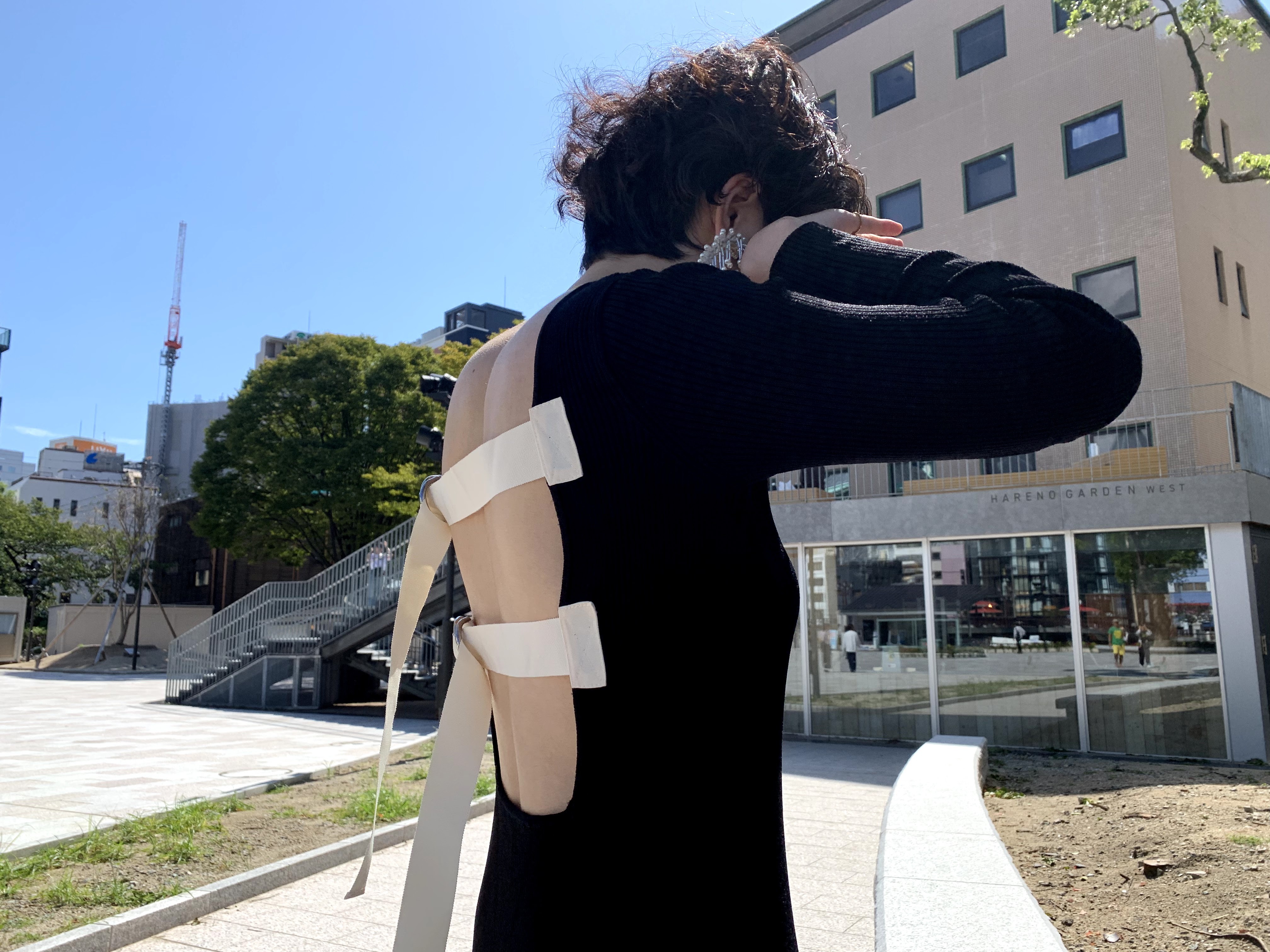 Ameri（アメリ）の「MEDI BACK CROSS DRESS（ワンピース）」 - WEAR