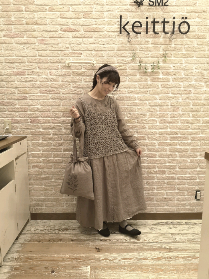 新品タグ付き♪ペルーニットモチーフ柄ベスト♪モカ　ツハル  sm2 TSUHARU by Samansa Mos2（ツハルバイサマンサモスモス）の「ペルー